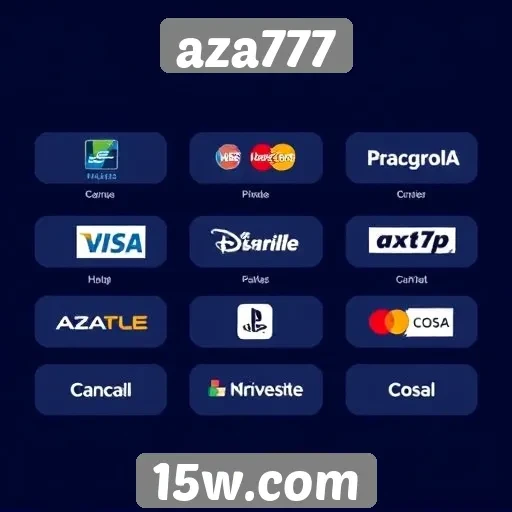 Os métodos de pagamento oferecidos pelo aza777